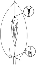 Visuel de référence : montre la couverture avec cordon et fermeture à glissière