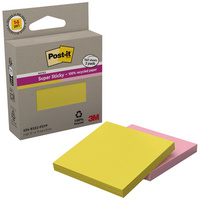 Haftnotizen super sticky Recycling notes (gelb/rosa)