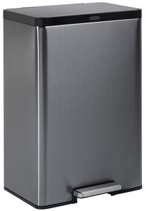   Collecteur à pédale Elite Step-On - acier inoxydable, 45 litres