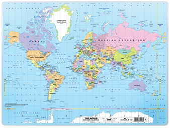 Schreibunterlage "Weltkarte"