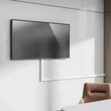 Symbolbild: zeigt das Produkt in der Anwendung (mit optionalem Kabelkanal-Gelenk)