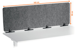  Cloison de table EFFECT, ouvert