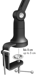 Visuel de référence : montre la fixation par pince