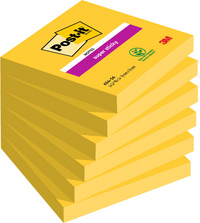  Haftnotizen super sticky notes - ultra gelb, foliert