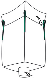 Big Bag mit Schürze & Auslauf