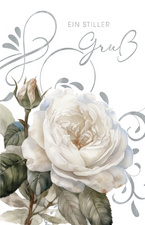 Trauerkarte "Trauer Rose"