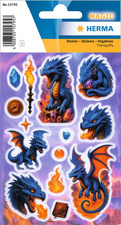 Stickers MAGIC Dragons, transpuffy