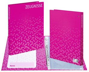 Zeugnisringbuch, pink