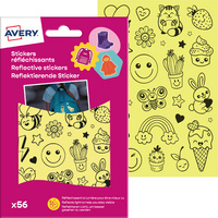 Sticker réfléchissant "Visages"