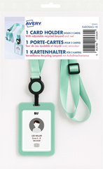 Ausweishalter mit Clip, pastellgrün, Verpackung