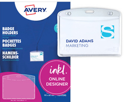 Namensschilder-Tasche