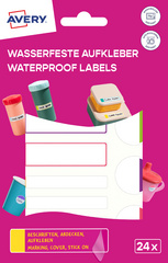 Kennzeichnungs-Etiketten, Pink-/Grün-/Orange-Töne, Verpackung