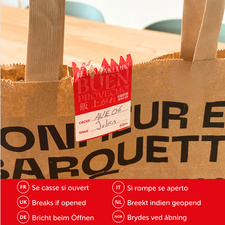 Symbolbild: Manipulationssicher - Zerreisst beim Öffnen