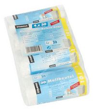 Sac poubelle HDPE, 10 litres, transparent