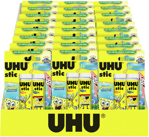 Klebestift stic Spongebob, 2 x 21 g, 24er Display