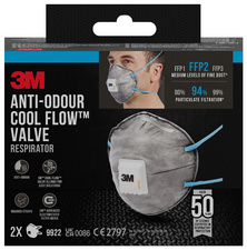 Masque respiratoire Cool Flow 9922, emballage