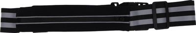 Reflektorgurt mit Tasche, schwarz