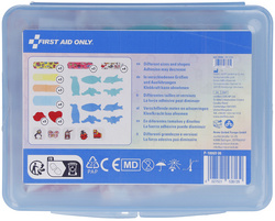 Pansement pour enfants, boîte en plastique de 45
