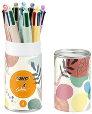 Druckkugelschreiber 4 Colours Mineral Tones, 8er Geschenkbox, offen