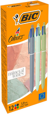 Druckkugelschreiber 4 Colours Mineral Tones, 12er Box