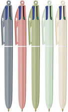 Druckkugelschreiber 4 Colours Mineral Tones, alle 5 Farben