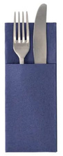  Serviette pochette "ROYAL Collection", bleu foncA(c)