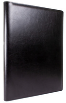  Schreibmappe "Hannibal", schwarz, Profilansicht