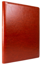  Schreibmappe "Hannibal", cognac, Profilansicht