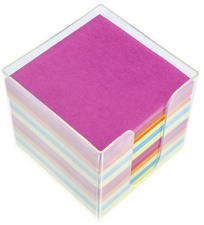  Zettelbox, Papier farbig