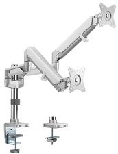  Symbolbild: Doppel-Monitorarm aus Aluminium