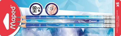 Bleistift ARCTIC mit Radierer, 6er Blisterkarte
