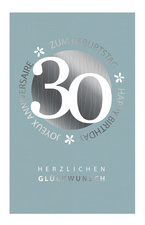 Carte d'anniversaire "Petites fleurs" - 30 ans
