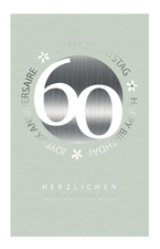 Carte d'anniversaire "Petites fleurs" - 60 ans