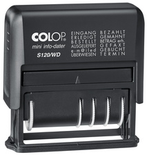  Wortbandstempel Mini-Info-Dater S120/WD