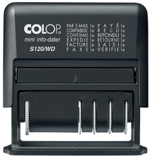  Tampon à formules Mini-Info-Dater S120/WD