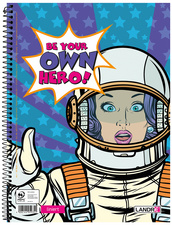 Collegeblock "BE YOUR OWN HERO"