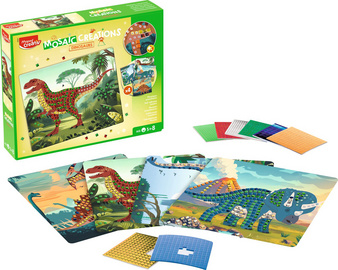 Mosaik-Set DINOSAURIER, 12-teilig, Inhalt