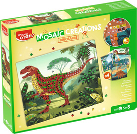 Mosaik-Set DINOSAURIER, 12-teilig