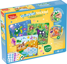 Geometrie-Sticker-Set TIERE DER WELT