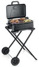 Barbecue électrique PG 8598 avec couvercle - ouvert