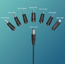 Symbolbild: zeigt die austauschbaren Adapter