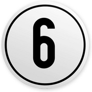    Geschwindigkeitsschild 6 km/h