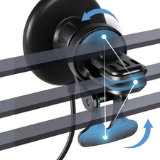 Visuel de référence : montre la fixation sur la grille de ventilation