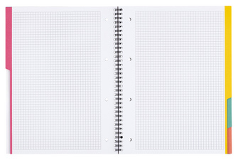 Cahier à spirales x.book A4, quadrillé