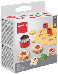 Mini-emporte-pièce "Noël", set de 9