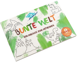Malbuch BUNTE WELT, Motiv: Dinosaurier
