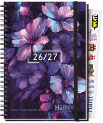   Schülerkalender Häfft Planer Premium "Dark Bloom"