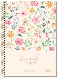  Schülerkalender College-Timer "Wild Blossoms"