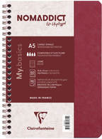  Spiralbuch NOMADDICT, DIN A5, rot