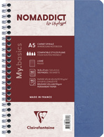  Spiralbuch NOMADDICT, DIN A5, blau